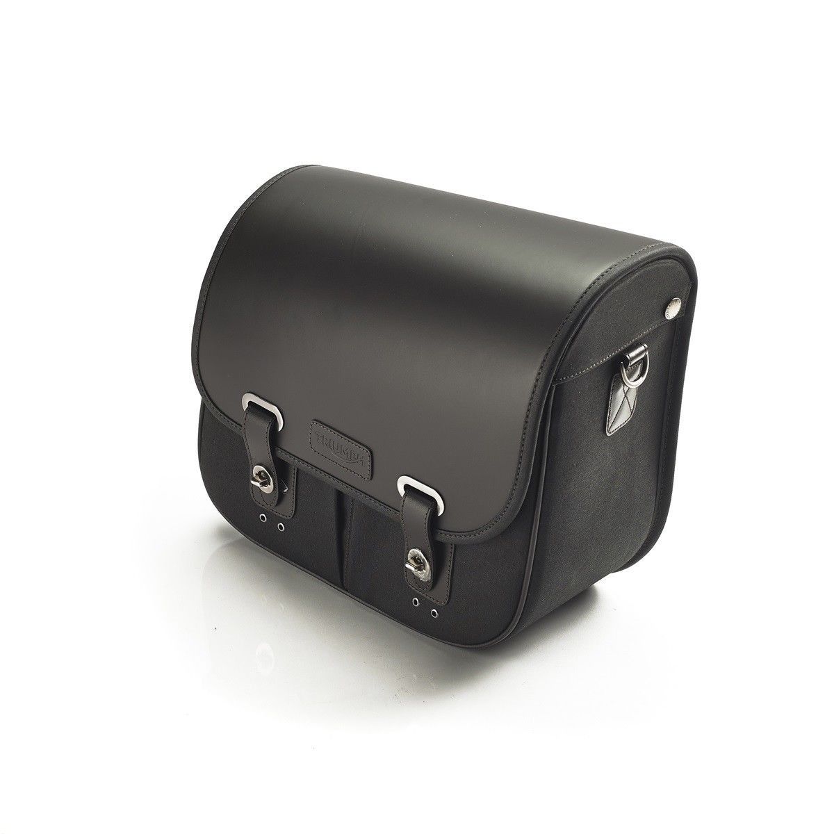 equipaje-triumph-pannier,-waxed-cotton,-black,-lh